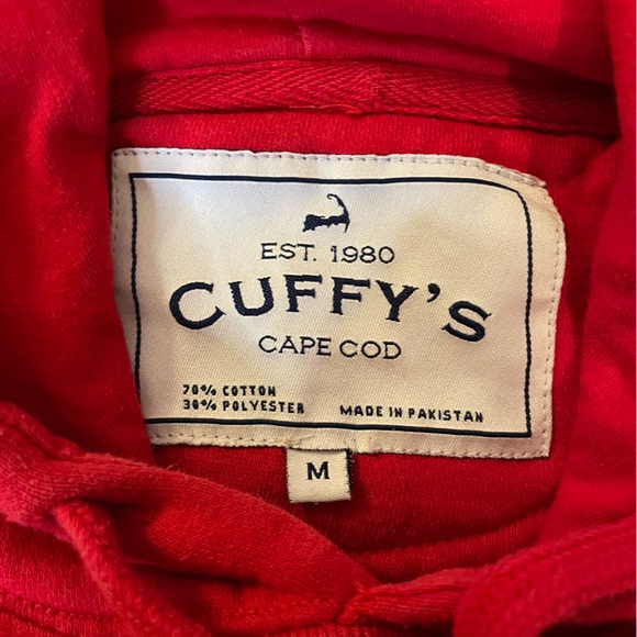 Cuffy’s CAPE COD Red Hoodie Size Medium - Picture 4 of 9